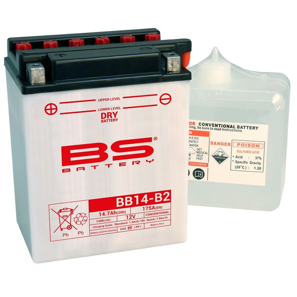 Batterie BS haute performance avec pack acide - BB14 -B2