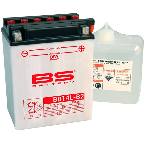BS Batterie Hochleistung mit Säurepack - BB14L-B2 