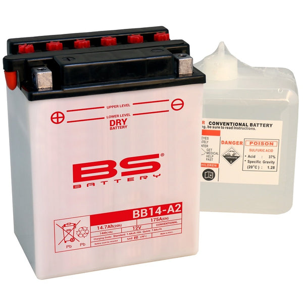 Batterie BS haute performance avec pack acide - BB14A -A2