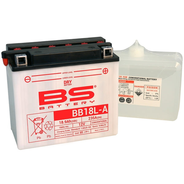 BST BATTERIE HAUTES PERFORMANCES AVEC PACK ACIDE - BB18L -A