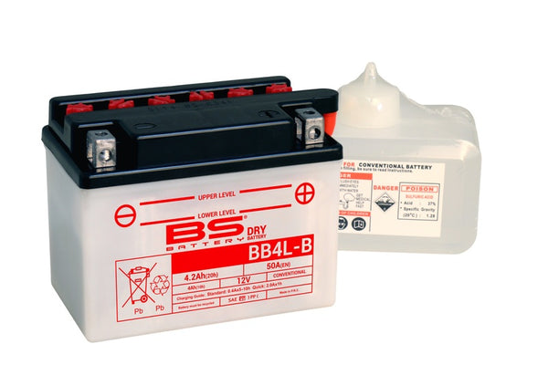 BS BATTERIE HAUTES PERFORMANCES AVEC PACK ACIDE - BB4L -B