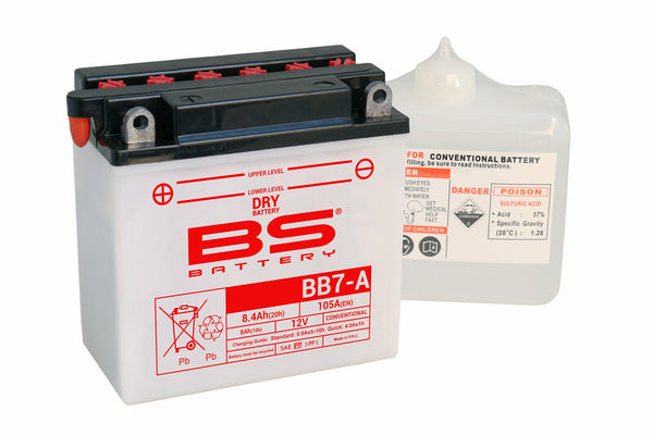 BS Batterie Hochleistungsbatterie mit Säurepaket - BB7-A 