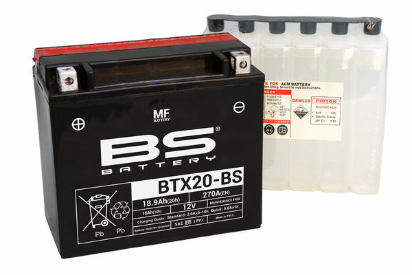 BS Batterie wartungsfreies Batterie mit Säurepaket - BTX20-BS 