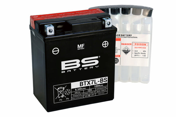 BS Batterie wartungsfreies Batterie mit Säurepaket - BTX7L-BS 