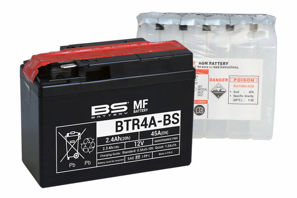 BS Batterie wartungsfreies Batterie mit Säurepaket - BTR4A-BS 