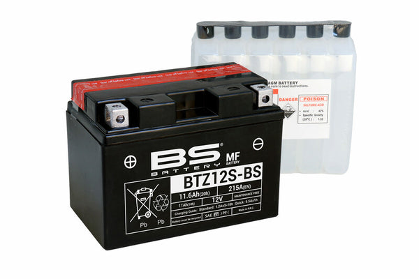 BS-Batterie wartungsfrei mit Säure-Pack - BTZ12S-BS 