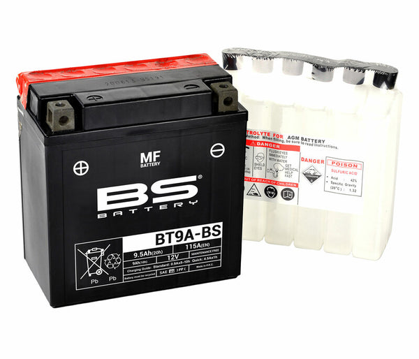 BS Battery wartungsfreier Akku mit Säurepack - BT9A-BS 