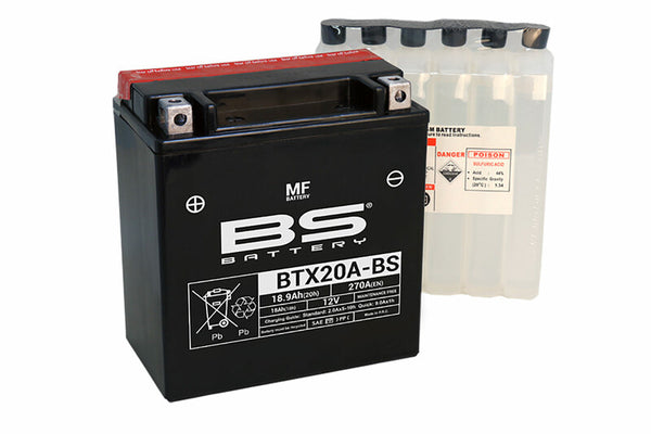 BS Batterie wartungsfreies Batterie mit Säurepaket - BTX20A-BS 