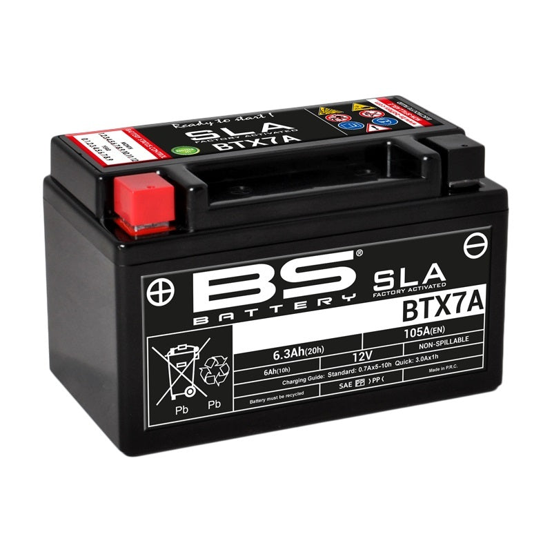 BS BATTERIE SLA ENTRETIEN ENTREPRISE GRATUITE Activé de l'usine - BTX7A