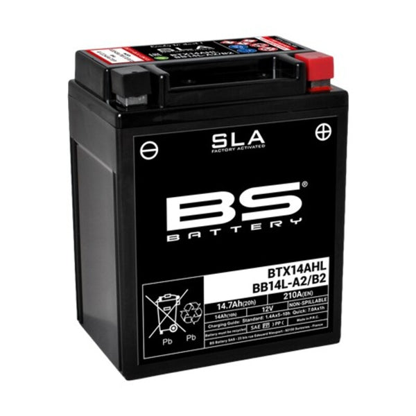 BS BATTERIE SLA ENTRETIEN DE BATTERIE-FRAINE Activé de l'usine - BTX14AHL / BB14L -A2 / B2