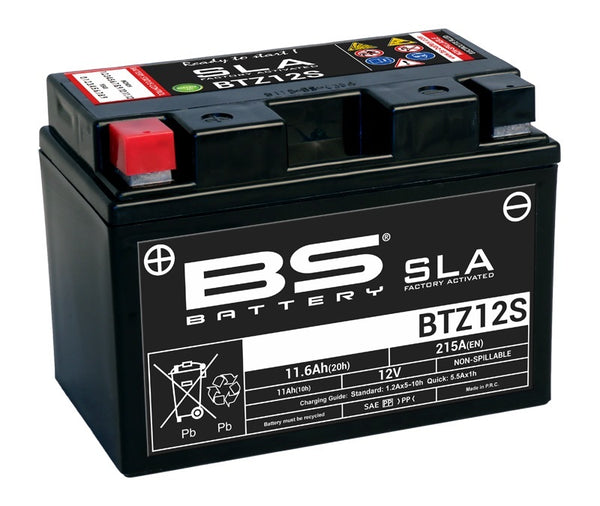 BS Batterie SLA-Batterie wartungsfrei werkseitig aktiviert - BTZ12S 