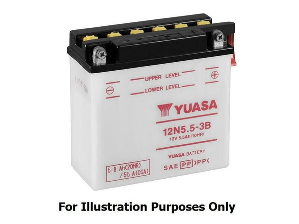 YUASA Conventional Battery without Acid Pack - 12N14-3A 