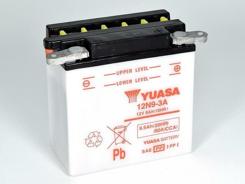 Yuasa Battery Conventional Without Acid Pack - 12N9-3a