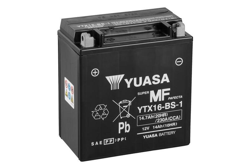 Yuasa wartungsfreie Batterie mit Säurepaket-YTX16-B-1