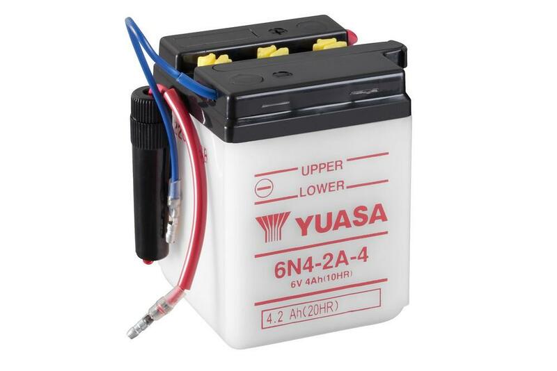 Yuasa-Batterie konventionell ohne Säurepack-6N4-2A-4