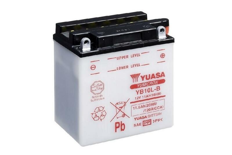 Yuasa -Batterie konventionell ohne Säurepaket - YB10L -B