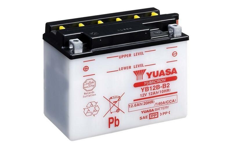 Yuasa Batterie conventionnelle sans emballage acide - YB12B -B2