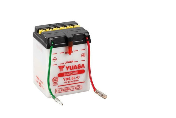 Yuasa conventionele batterij zonder zuurpakket - YB2.5L -C