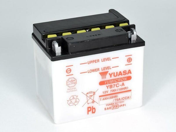 Yuasa conventionele batterij zonder zuurpakketten - YB7C -a