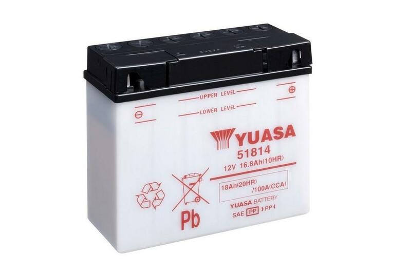 Yuasa herkömmliche Batterie ohne Säurepakete - 51814