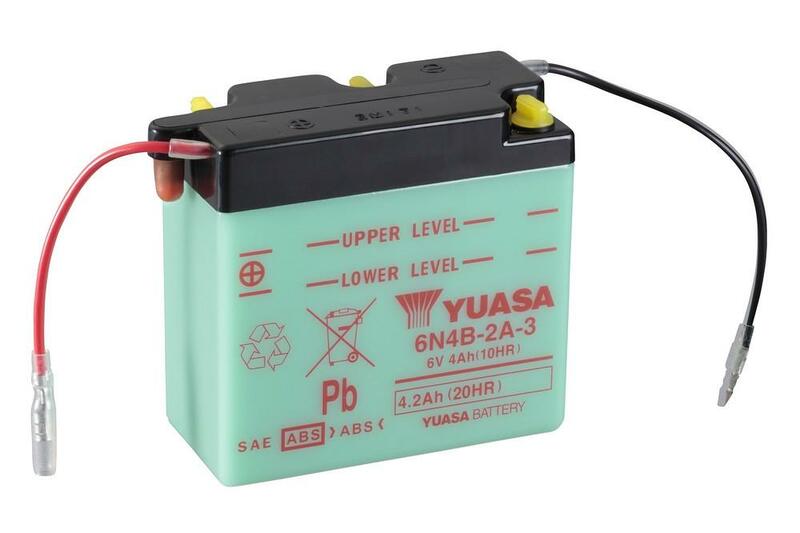 Yuasa herkömmliche Batterie ohne Säurepakete-6N4B-2A-3