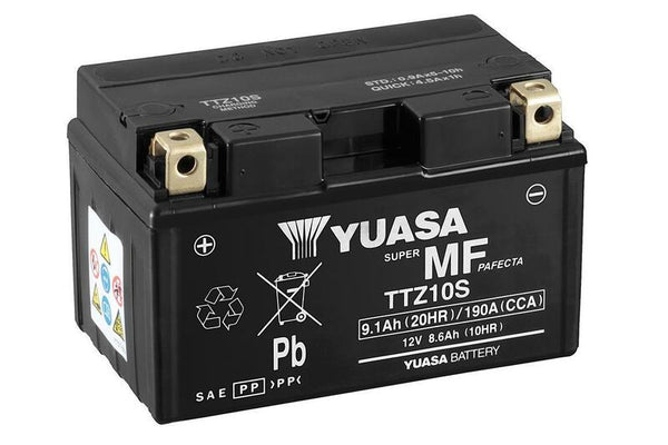 Yuasa onderhoud - Vrije batterij met zuurpakket - TTZ10S