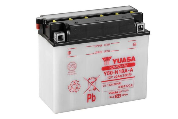 Yuasa conventionele batterij zonder zuurpakket-y50 n18a-a