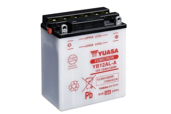 Yuasa conventionele batterij zonder zuurpakketten - YB12AL -A