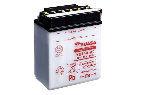 YUASA Konventionelles Batterie ohne Säurepaket - YB14A-A2 