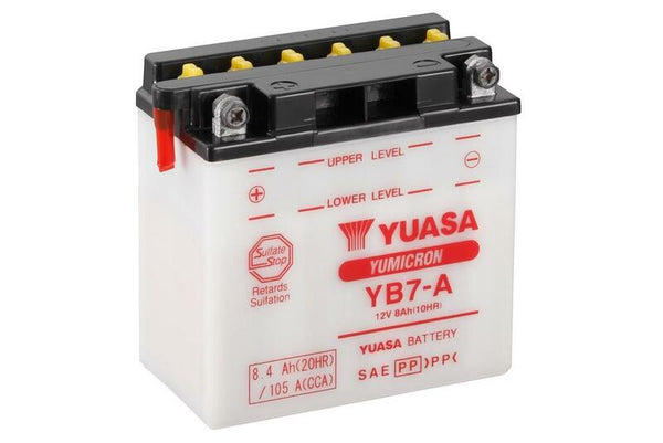 Yuasa conventionele batterij zonder zuurpakketten - YB7 -a