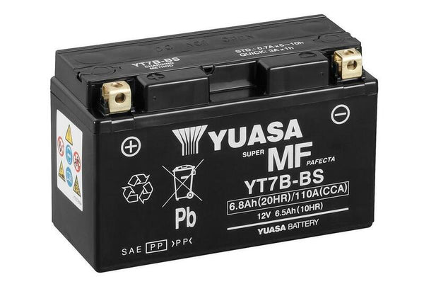 Yuasa onderhoud -Vrije batterij met zuurpakket -YT7B -B