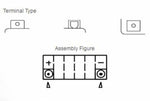 Yuasa -Wartung -freier Batterie mit Säurepaket -YTX14 -B