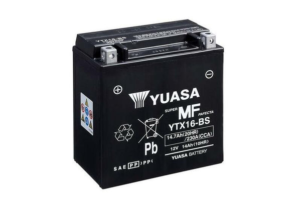 YUASA wartungsfreie Batterie mit Säurepaket - YTX16-BS 