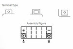 Yuasa -Wartung -freier Batterie mit Säurepaket -YTX16 -B