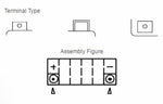 Yuasa maintenance -free factory -enabled battery - YTZ12S