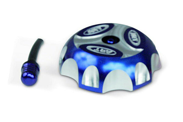 Kunststofftankkappe Aluminium Blau ATV AFC-403-T3-BL