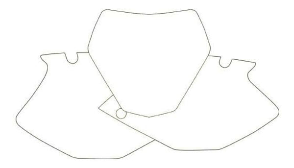 Blackbird plaatstickers Blanc Yamaha YZF250 3219/000005