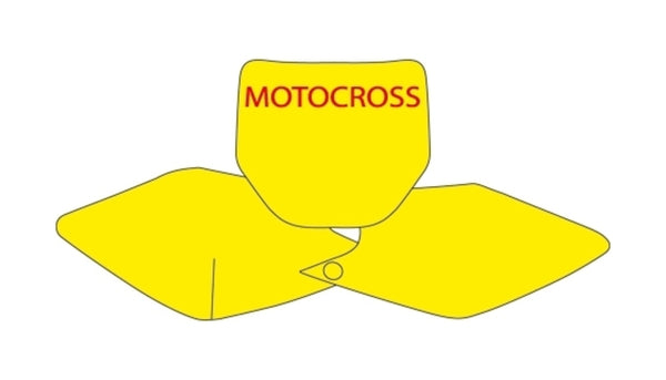 Blackbird Plate Stickers White Kawasaki KX250F/450F 3417/000005