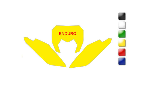 Blackbird plaatstickers geel SHERCO 3E00/000004