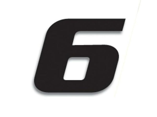 Blackbird Race Nummer 6 20x25cm Black 5049/20/6