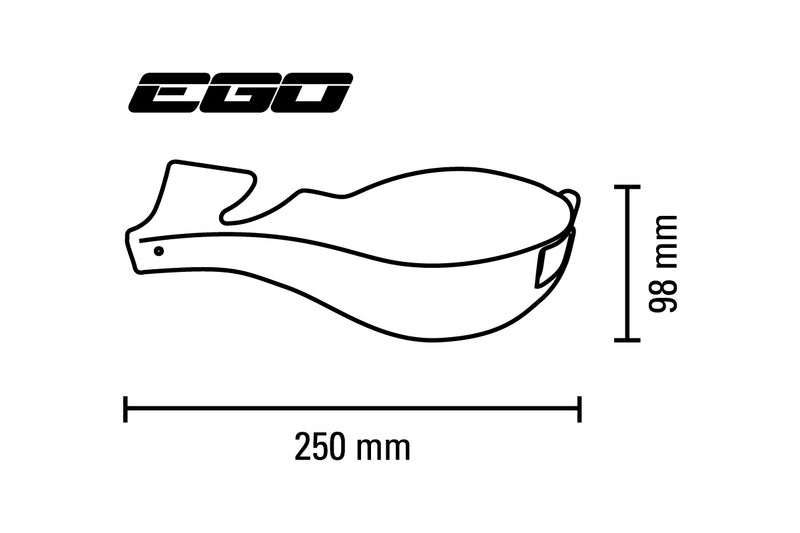 Barkbusters ego plastic bewakers alleen oranje ego-003-00s