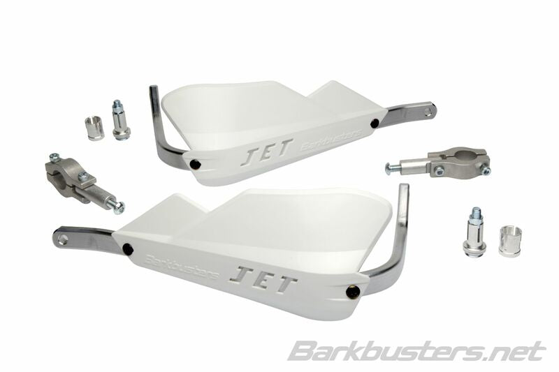 Barkbusters Jet Hand Guard à deux points Straight Ø22mm White Jet-001-00-WH