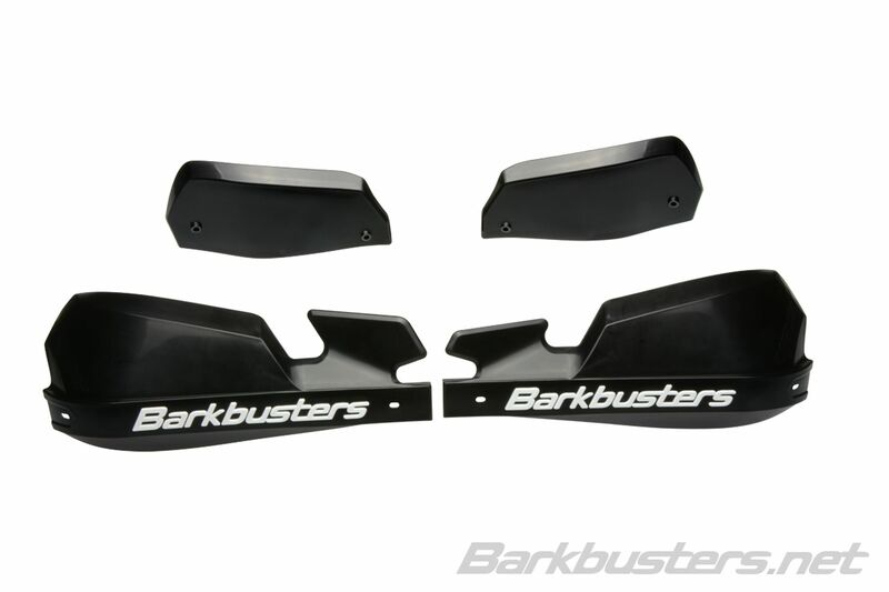 Barkbusters VPS MX Hand Guard Ensemble en plastique uniquement noir / noir VPS-003-01-BK