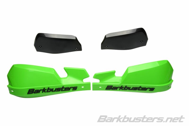 Barkbusters VPS MX Hand Guard Plastic Set uniquement vert / déflecteur noir VPS-003-01-GR