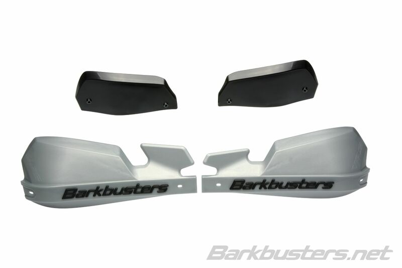 Barkbusters VPS MX Handguard Plastic Set Alleen Silver/Black Deflector VPS-003-01-SL