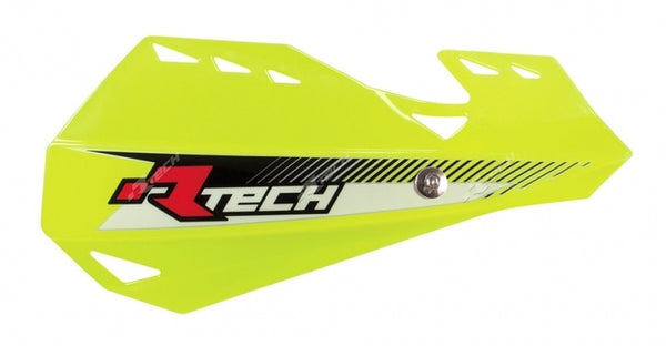 Racetech dual handguards neon geel r-kitpmdugf14