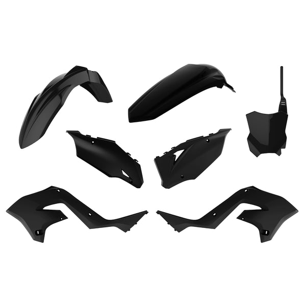Police Port Restyle Kit en plastique noir Kawasaki KX125 / 250 90934
