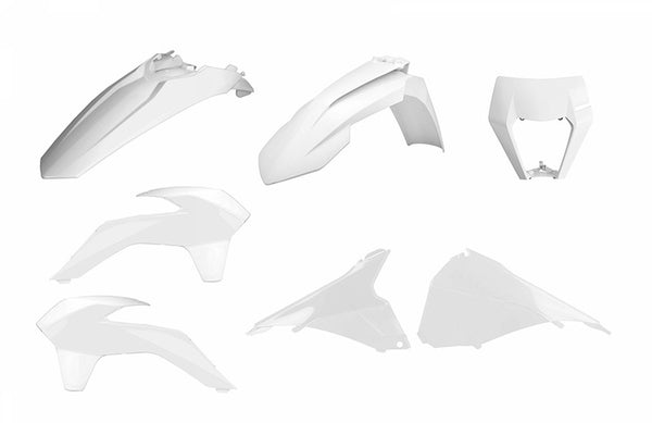 Police Port Enduro Restyle Plastic Kit White KTM EXC/EXC-F 90879