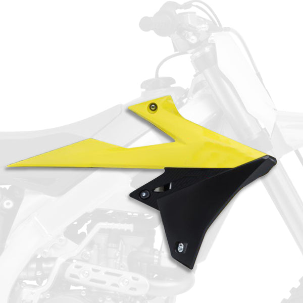 Policeport Radiator Covers Oem Color (2018) Yellow/Suzuki RM-Z450 84211001