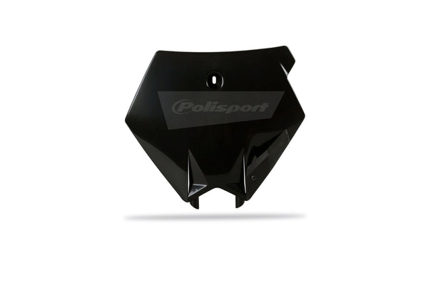 Police Port Front Number Plate Black KTM 86609001